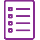 purple list icon
