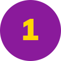 a 1 in a purple circle