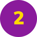 a 2 in a purple circle