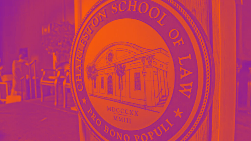 The Charleston School of Law seal.