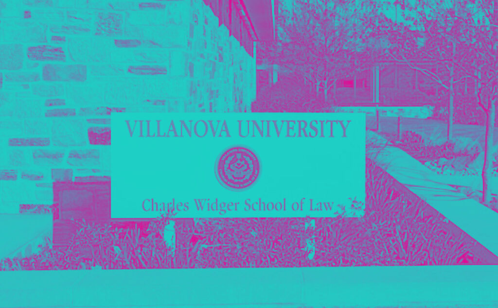 Villanova University entrance sign.