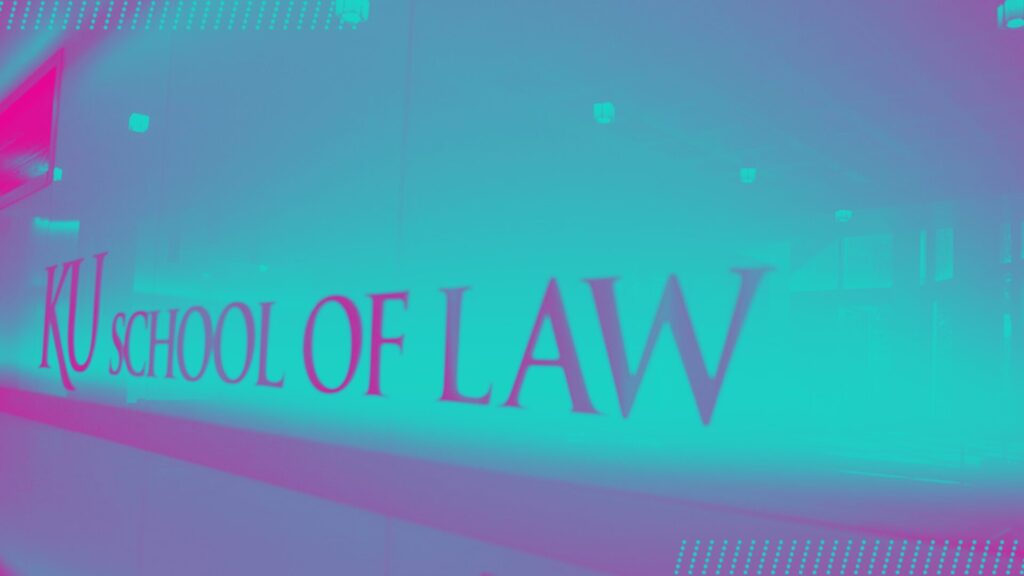KU School of Law sign